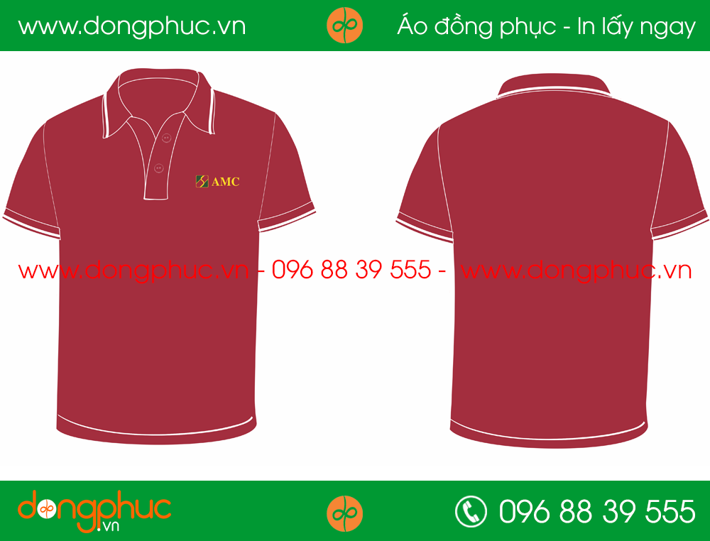 Áo phông đồng phục AMC bank